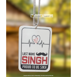 Last Name Singh Car Hanging