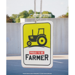 Proud to be Farmer Car Hanging