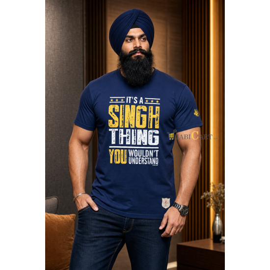 It's a SINGH THING T-Shirt (Navy)