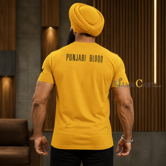 Parental Advisory Punjabi Blood T-Shirt (Mustard)