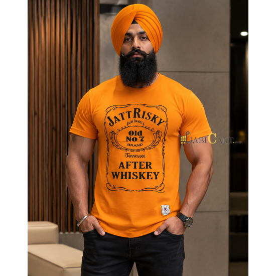Jatt Risky T-Shirt (Orange)