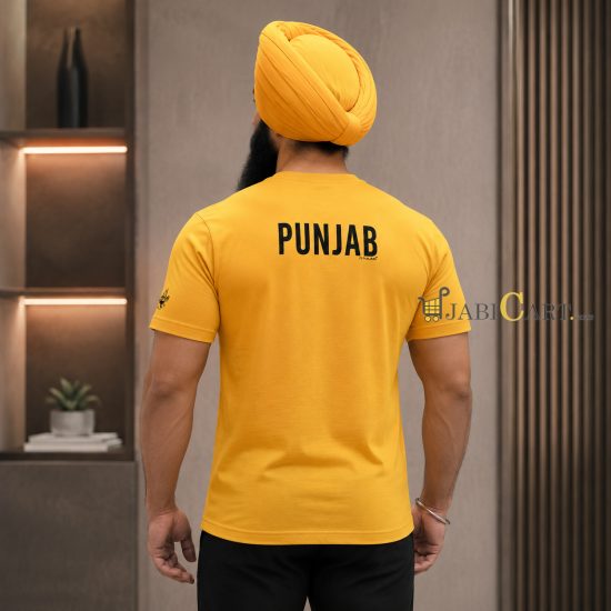 Straight Outta Punjab T-Shirt (Yellow)