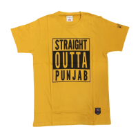 Straight Outta Punjab T-Shirt (Yellow)