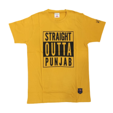 Straight Outta Punjab T-Shirt (Yellow)