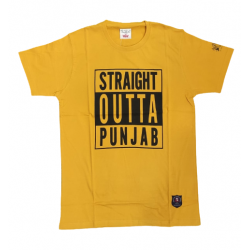 Straight Outta Punjab T-Shirt (Yellow)