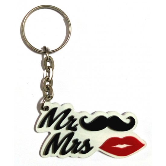 Mr and Mrs Key Ring
