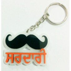 Sardaari and Muchh Key Ring