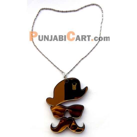 Hat Goggles and Muchh Car Hanging (Golden) Hat Goggles and Muchh Car Hanging (Golden)