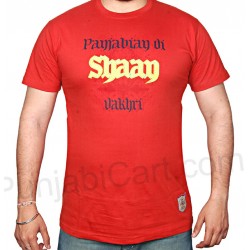 Punjabian di Shaan Vakhri T-Shirt (Red)