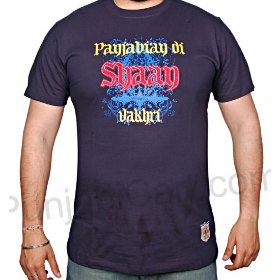 Punjabian di Shaan Vakhri T-Shirt (Navy)