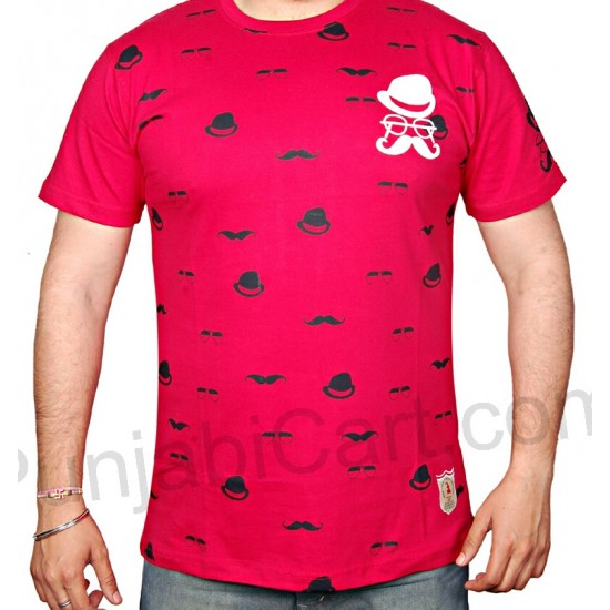 Hat Goggles and Muchh T-Shirt (Red)