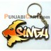 Sher SINGH Key Ring (Golden and Silver)