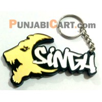 Sher SINGH Key Ring (Golden and Silver)