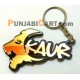 Sher KAUR Key Ring (Golden and Silver)