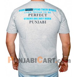 Pure Punjabi Muchh T-Shirt (Grey)