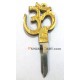 Metal Om Key and Keyring