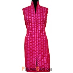 Phulkari Kurti - Semistitched (Pink)