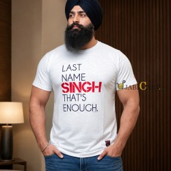 Last Name SINGH T-Shirt Light (Grey)