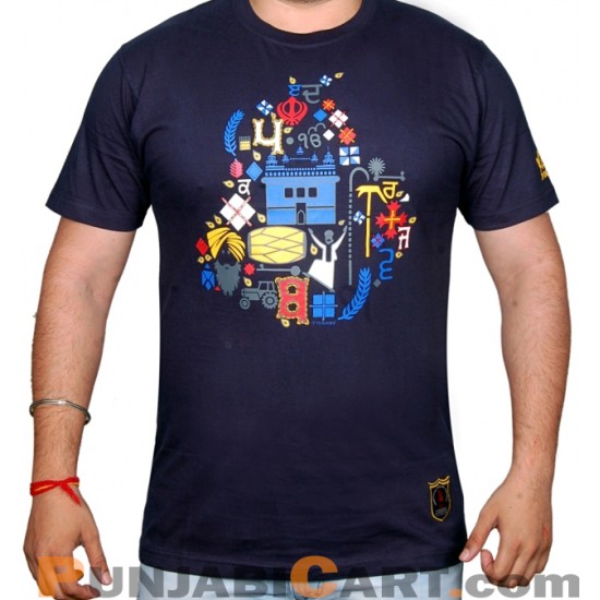 Vasda Rahe Punjab T-Shirt (Navy)