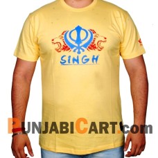 Singh Khanda T-Shirt (Yellow)