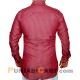 Men's Short Kurta - Striped (Red)