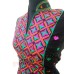 Phulkari Kurti - Semistitched (Black)