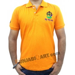 Deg Teg Fateh Polo T-Shirt (Deep Orange)