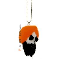 Sardaar Ji Car Hanging (Orange)