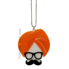 Sardaar Ji Muchh Car Hanging (Orange)