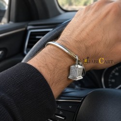 Classic Round Kara With Golden Edge