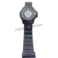 Khanda Wrist Watch (Black)