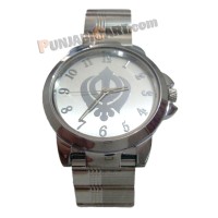 Khanda Wrist Watch (Silver)