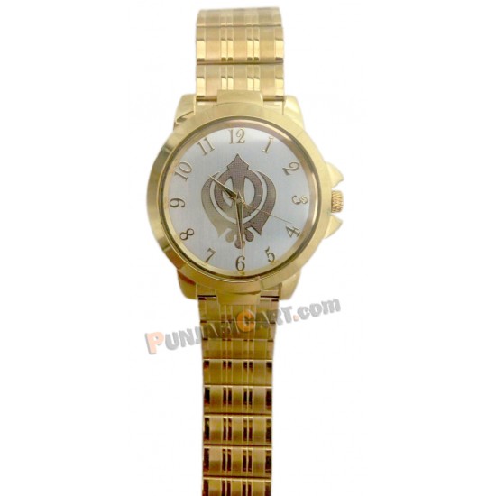 Khanda Wrist Watch (Golden)