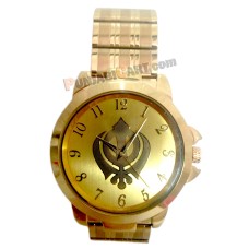 Khanda Wrist Watch (Golden)