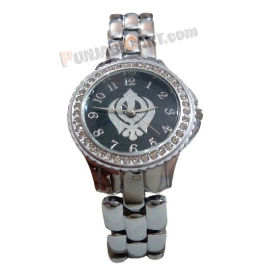 Khanda Women Wrist Watch (Silver)