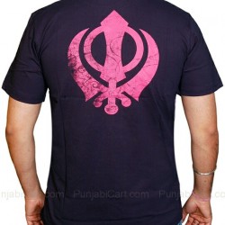 Sikh Khanda T-Shirt (Navy)