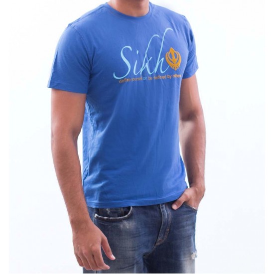 Sikh Khanda T-Shirt (Royal Blue)