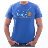 Sikh Khanda T-Shirt (Royal Blue)