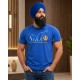 Sikh Khanda T-Shirt (Royal Blue)