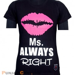 Ms. Always Right T-Shirt (Black)