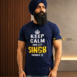 Let Singh Handle T-Shirt (Blue)