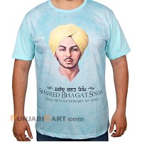 Bhagat Singh - My Hero T-Shirt (Light Blue)