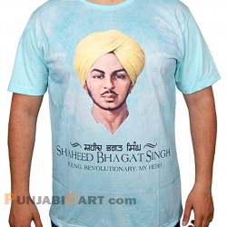 Bhagat Singh - My Hero T-Shirt (Light Blue)