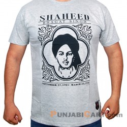 Shaheed Bhagat Singh T-Shirt (Grey)