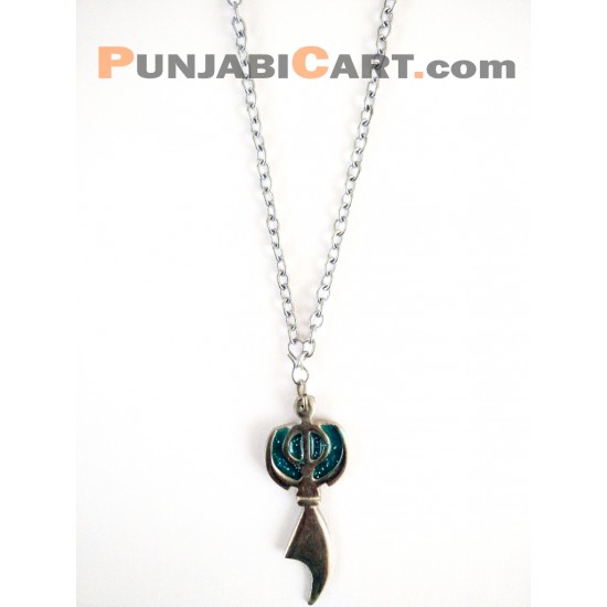 Khanda Locket (Silver)