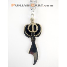 Khanda Locket (Silver)