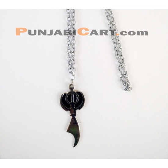 Khanda Locket (Silver)