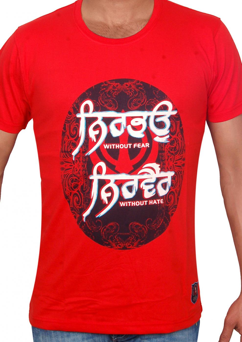 NIRBHAU NIRVAIR T-Shirt (Red)