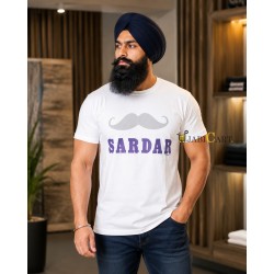 Sardar Muchh T-Shirt (White)
