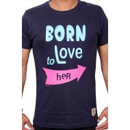 Born to Love Her T-Shirt (Navy)